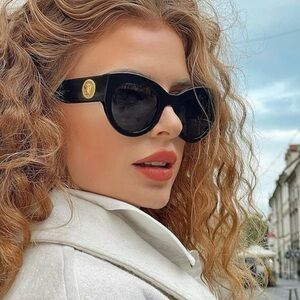 Versace Round Cat-Eye Sunglasses